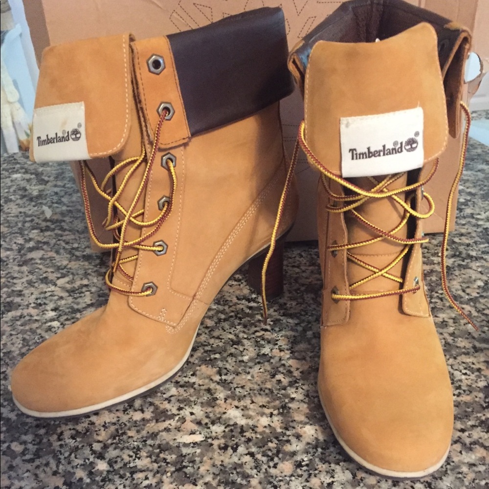 Timberland high heeled boots